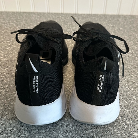 Nike Air Zoom Tempo Next% - Black & White Running Shoe - C19924-003 - Ladies 10 - Picture 3 of 7